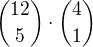 ${12\choose 5}\cdot{4\choose 1}$