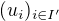 $ (u_i)_{i \in I'}$