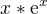 $x*\mathrm{e}^{x}$