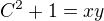$C^{2}+1=xy$