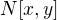 $N[x,y]$