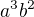$a^{3}b^{2}$