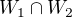 $W_{1}\cap W_{2}$