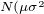 $_{N(\mu \sigma^2}$