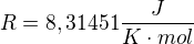 kopírovat do textarea $R = 8,31451 \frac{J}{K\cdot mol}$