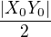 $\frac{|X_0Y_0|}{2}$