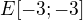 $E[-3;-3]$