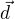 $\vec d$