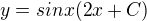$y=sinx(2x+C)$