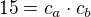 kopírovat do textarea $15=c_{a}\cdot c_{b}$