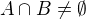 $A\cap B\neq\emptyset $