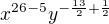 kopírovat do textarea $x^{26-5}y^{-\frac{13}{2}+\frac{1}{2}}$