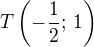 kopírovat do textarea $T\left(-\frac 12;\,1\right)$