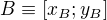 $B\equiv [x_{B};y_{B}]$