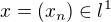 $x = (x_n) \in l^1$