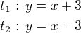 kopírovat do textarea $t_1:\,y=x+3\nlt_2:\,y=x-3$