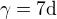 $\gamma=7\d$