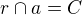 kopírovat do textarea $r\cap a = {C}$