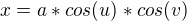 kopírovat do textarea $x=a*cos(u)*cos(v)$