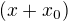 $(x+x_{0})$