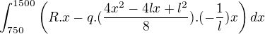 kopírovat do textarea $\int_{750}^{1500}\(R.x-q.(\frac{4x^{2}-4lx+l^{2}}{8}).(-\frac{1}{l})x\)dx$