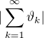 $|\sum_{k=1}^{\infty }\vartheta _{k}|$