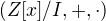 $(Z[x]/I, +, \cdot)$