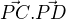 $\vec{PC}. \vec{PD}$