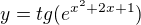kopírovat do textarea $y=tg(e^{x^{2}+2x+1})$