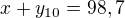 kopírovat do textarea $x + y_{10} = 98,7$