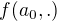 $f(a_0,.)$