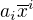 $a_i\overline{x}^i$