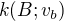 $k(B;v_b)$