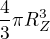 $\frac{4}{3}\pi R_{Z}^{3}$