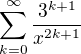 $\sum_{k=0}^{\infty } \frac{3^{k+1}}{x^{2k+1}}$