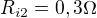 $R_{i2}=0,3\Omega $