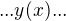 $...y(x)...$