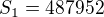 $S_{1}= 487 952 $