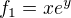 $f_{1}=xe^{y}$
