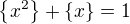 kopírovat do textarea $\{x^2\}+\{x\} = 1$