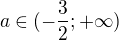 $a\in (-\frac32;+\infty)$
