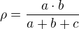 kopírovat do textarea $\rho =\frac{a\cdot b}{a+b+c}$