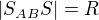 $|S_{AB}S|=R$