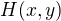 $H(x,y)$