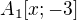 $A_1[x; -3]$