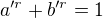 $a'^r+b'^r=1$