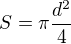 kopírovat do textarea $S = \pi \frac{d^2}{4}$