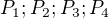 $P_{1}; P_{2}; P_{3}; P_{4}$