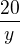 $\frac{20}{y}$