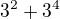 kopírovat do textarea $3^2+3^4$